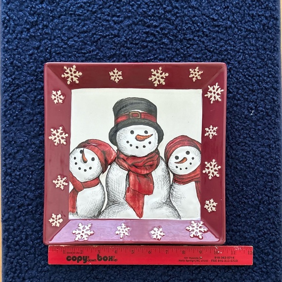 Serving Plate snowman ⛄️ - Picture 2 of 4